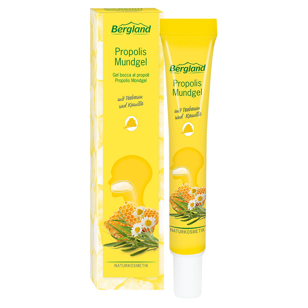 Bergland Propolis Mundgel mit Teebaum und Kamille